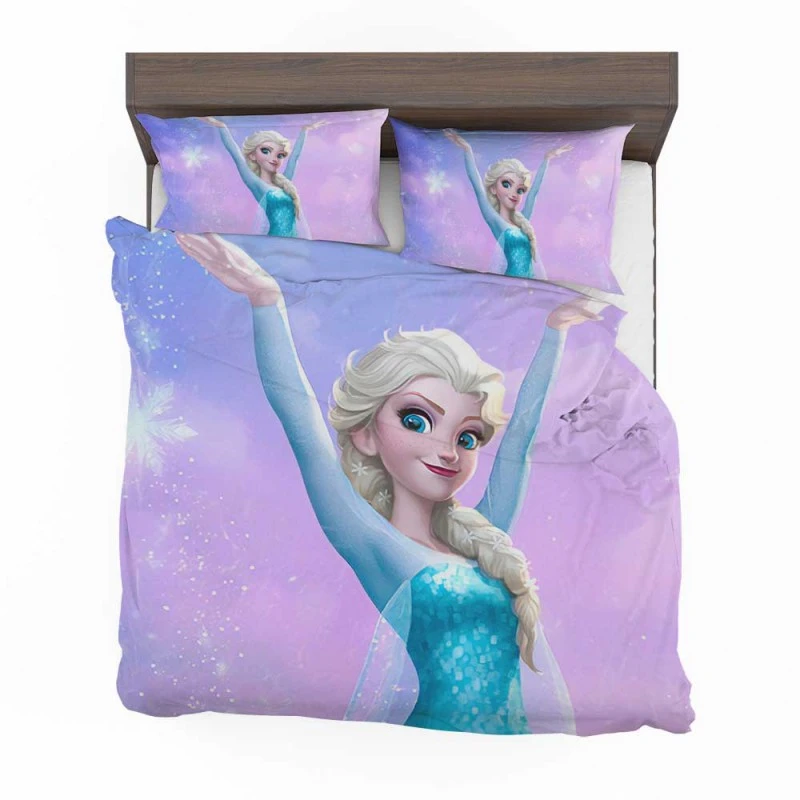 Alternative view of Frozen Movie Elsa Ice Castle Princess Bedding Set - Custom Bedding Set