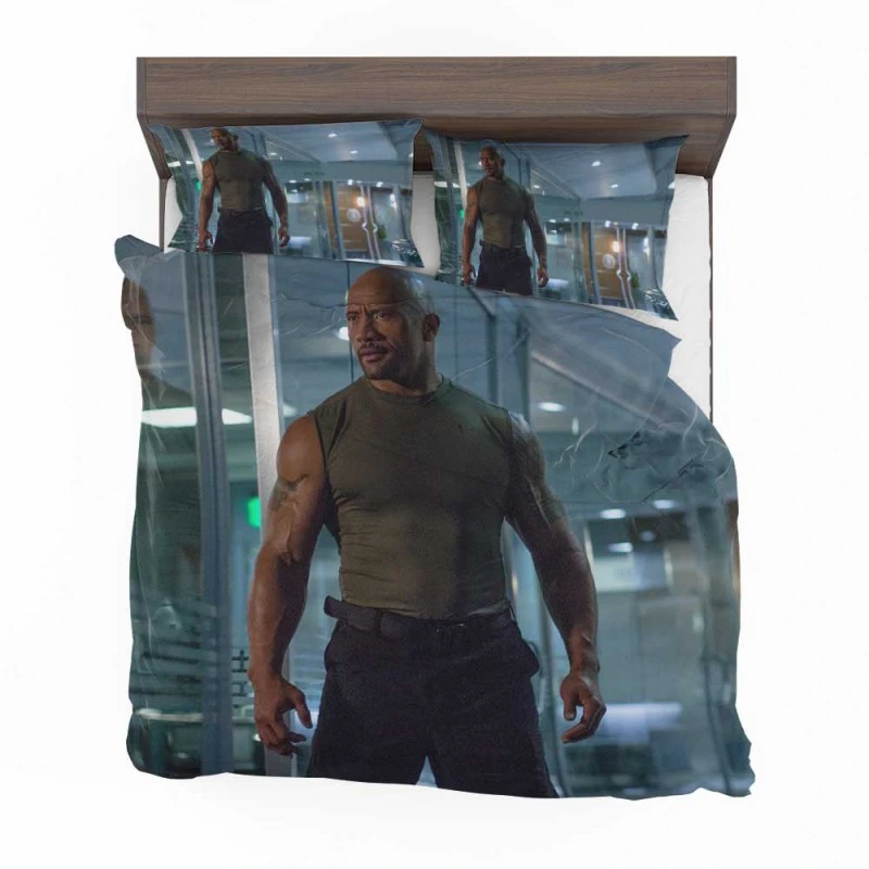 Alternative view of Furious 7 Movie Dwayne Johnson Bedding Set - Custom Bedding Set