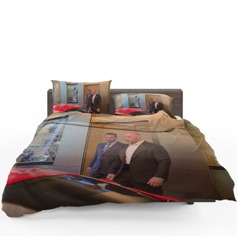 Furious 7 Movie Vin Diesel Paul Walker Bedding Set - Custom Bedding Set