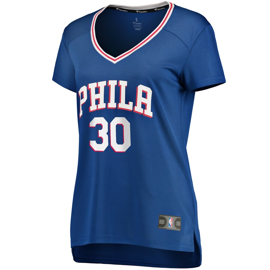 Alternative view of Furkan Korkmaz Philadelphia 76ers Fanatics Branded Women's Fast Break Player Jersey - Icon Edition - Royal