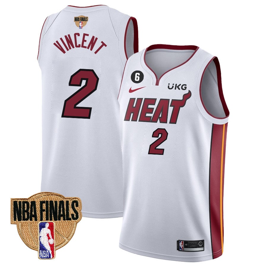 Gabe Vincent 2 Miami Heat Final Champions 2023 Swingman Jersey - White - JS239 