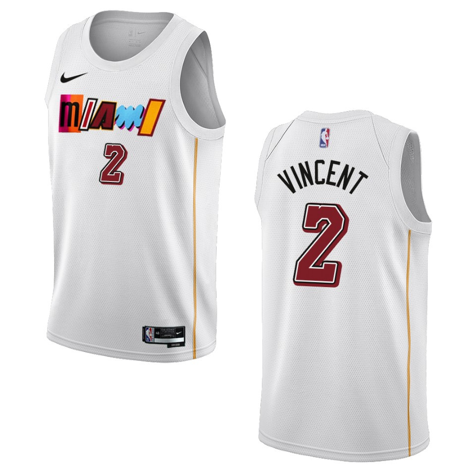 Gabe Vincent City Edition Miami Heat 2022-23 White Swingman Jersey