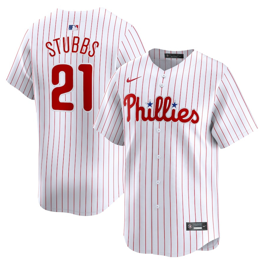 Garrett Stubbs 21 Philadelphia Phillies Home Limited Player Men Jersey - White 