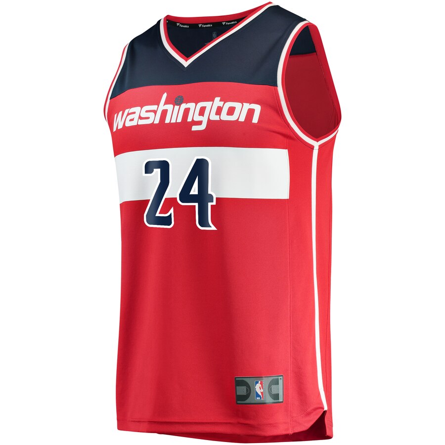 Alternative view of Garrison Mathews Washington Wizards Fanatics Branded Youth Fast Break Player Jersey - Icon Edition - Red