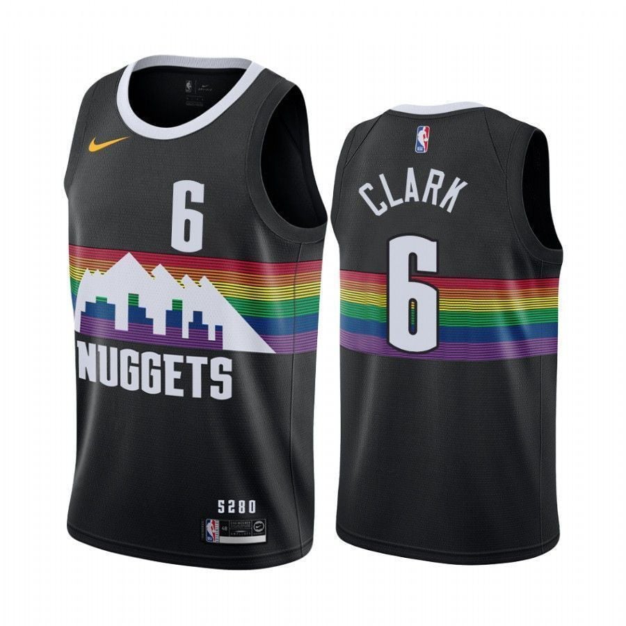 Gary Clark Denver Nuggets City Edition Black 6 Jersey Trade - JS345 
