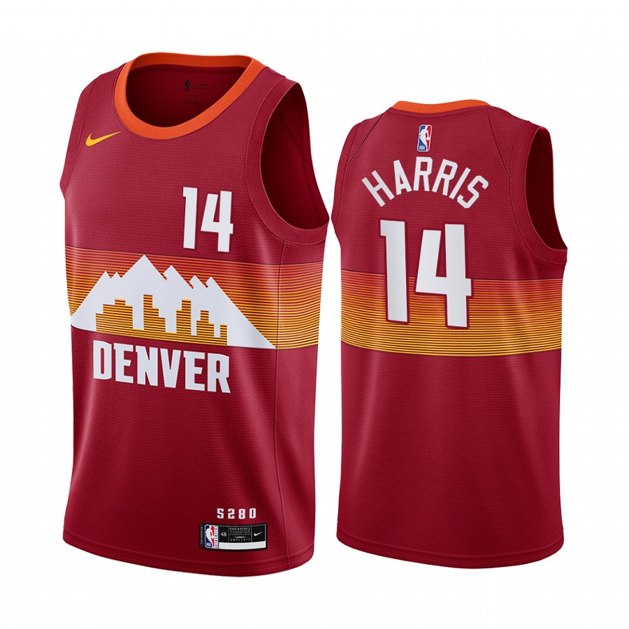Gary Harris Denver Nuggets 2020-21 Orange City Edition Jersey New Uniform