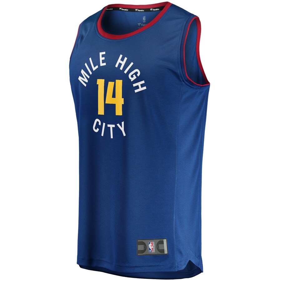 Alternative view of Gary Harris Denver Nuggets Fanatics Branded Fast Break Player Jersey - Statement Edition - Blue