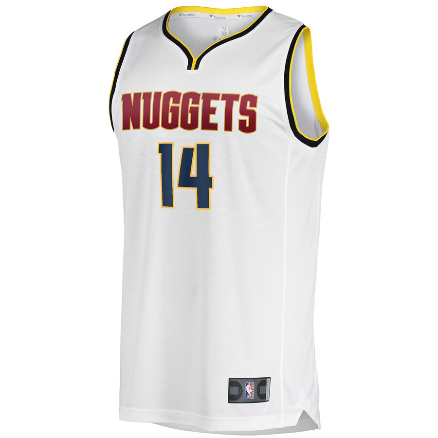 Alternative view of Gary Harris Denver Nuggets Fanatics Branded Youth Fast Break Player Jersey - Association Edition - White