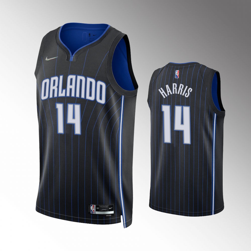 Gary Harris Orlando Magic Icon Edition Black 75th Diamond Jersey 2021-22