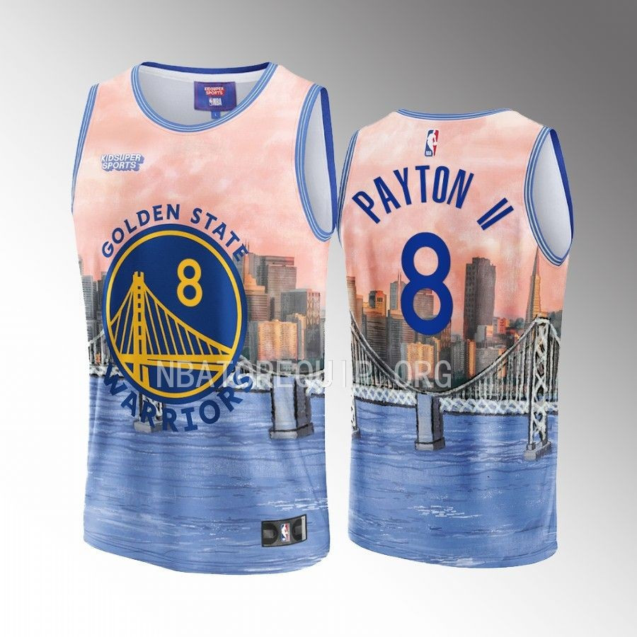 Gary Payton II 8 Golden State Warriors NBA & KidSuper Studios Unisex Hometown Jersey - JS797 