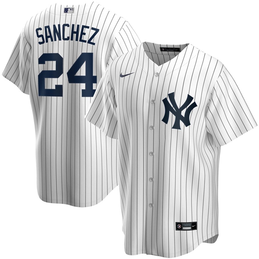 Gary Sanchez New York Yankees Home 2020 Replica Player Name Jersey ÃƒÂ¢Ã¢â€šÂ¬Ã¢â‚¬Å“ White