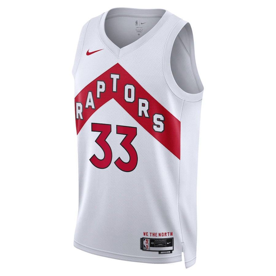 Alternative view of Gary Trent Jr. 33 Toronto Raptors Unisex Swingman Jersey - Association Edition - White - JS399 
