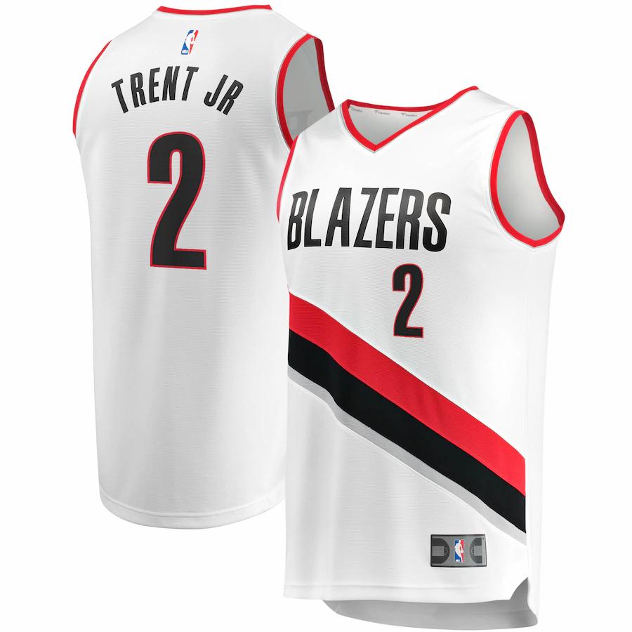 Gary Trent Jr. Portland Trail Blazers Fanatics Branded Fast Break Player Jersey - Association Edition - White