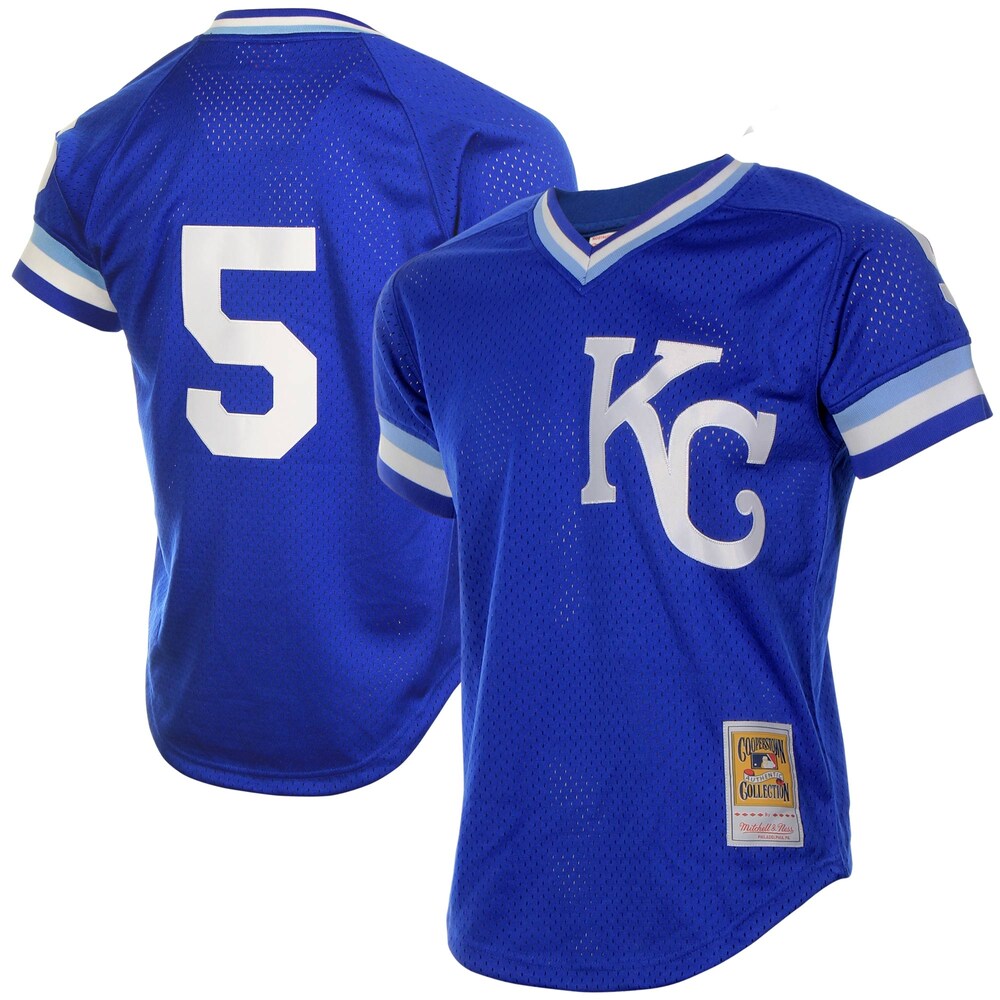 George Brett Kansas City Royals Mitchell & Ness Batting Practice Jersey - Royal Blue