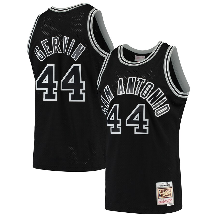 George Gervin San Antonio Spurs Mitchell & Ness 1977-78 Hardwood Classics Swingman Player Jersey - Black
