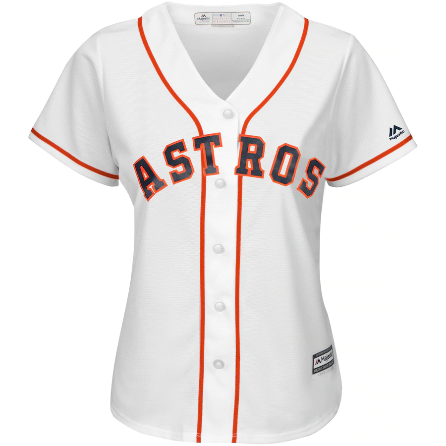 Alternative view of George Springer Houston Astros Majestic Women's Team Cool Base Player Jersey - White