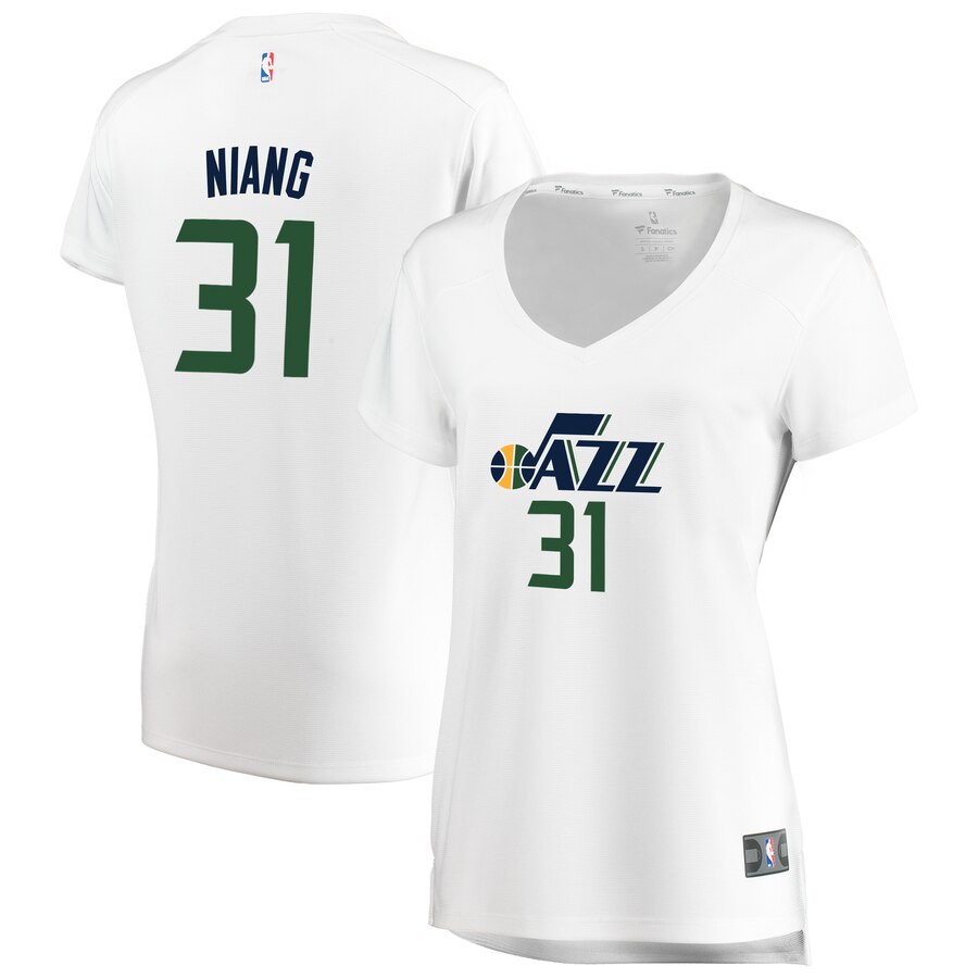 Georges Niang Utah Jazz Fanatics Branded Women's Fast Break Replica Jersey White - Association Edition