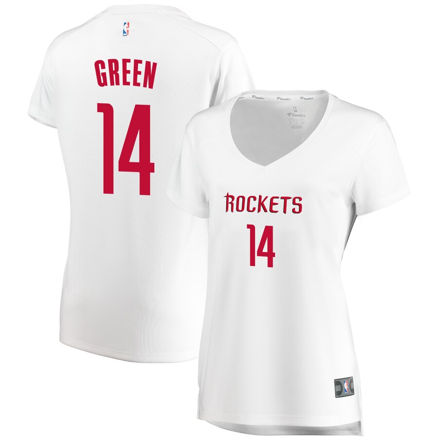 Gerald Green Houston Rockets Fanatics Branded Women's Fast Break Player Jersey White - Association Edition