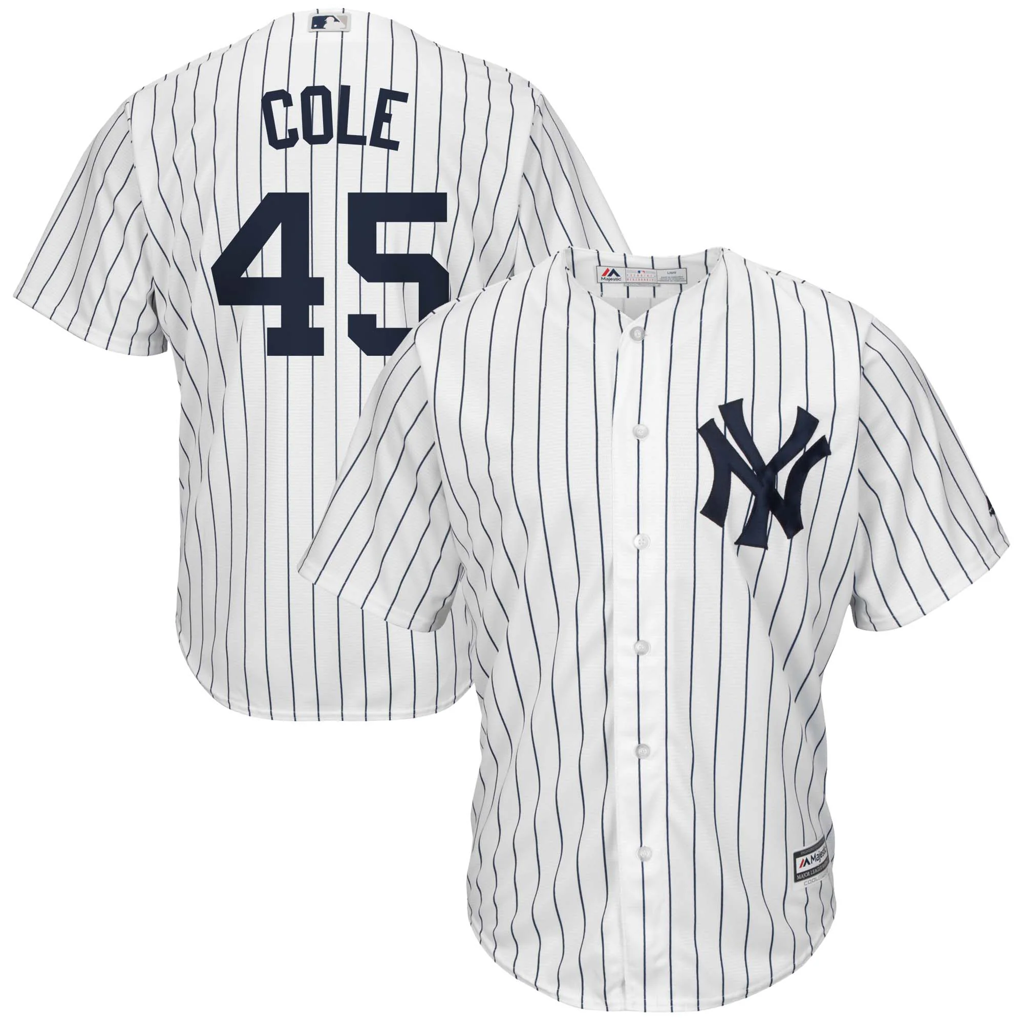 Gerrit Cole New York Yankees Big & Tall Replica Player Jersey – White/navy