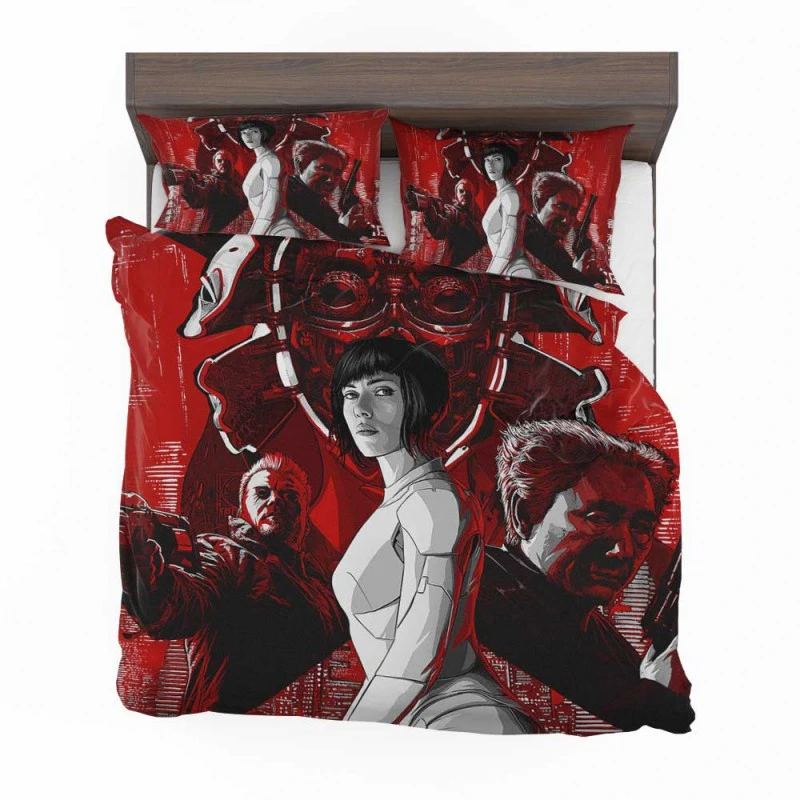 Alternative view of Ghost In The Shell Movie Scarlett Johansson Bedding Set - Custom Bedding Set