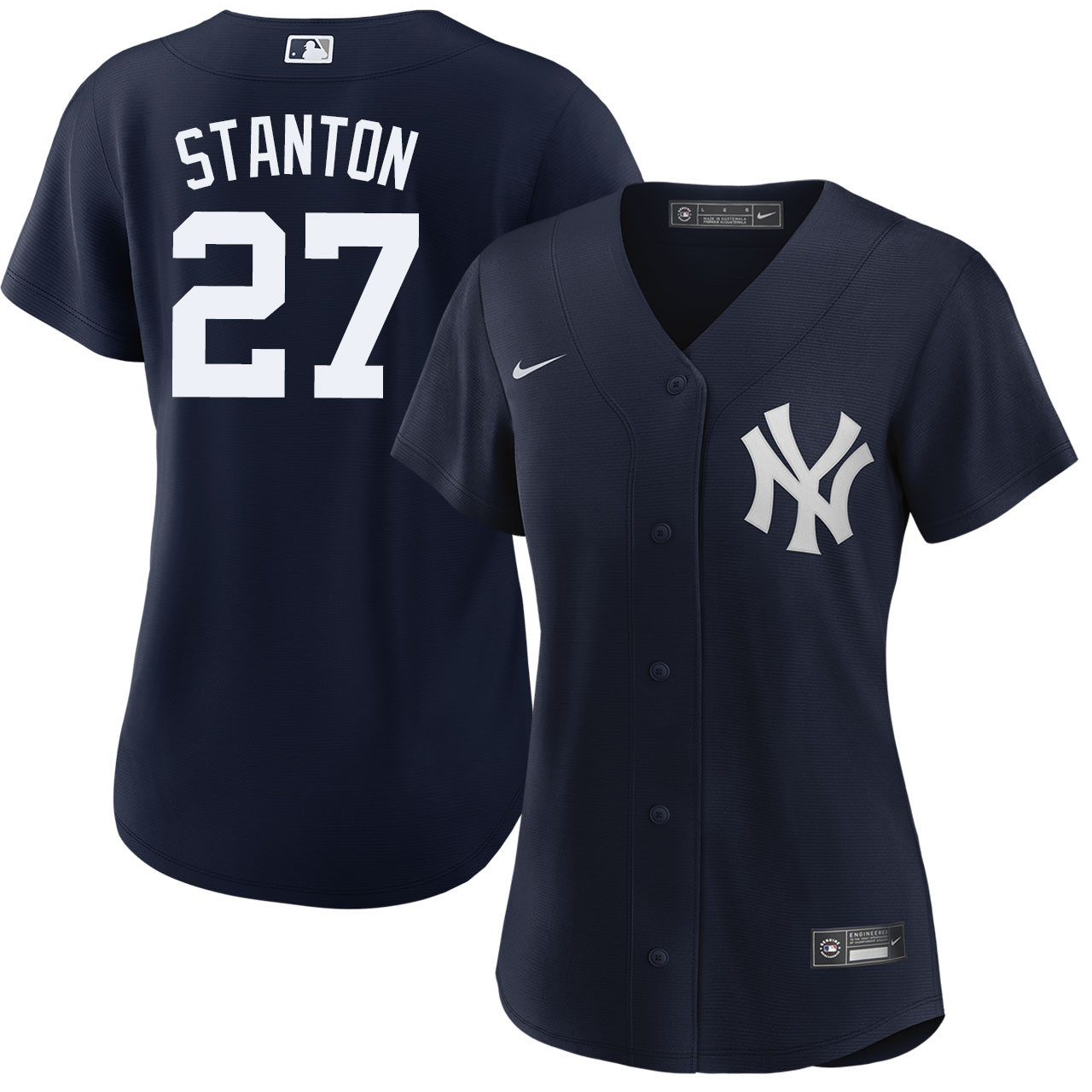Giancarlo Stanton 27 New York Yankees Alternate Women Jersey - Navy 