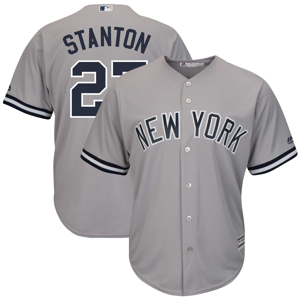 Giancarlo Stanton New York Yankees Majestic Big & Tall Alternate Cool Base Player Jersey - Gray