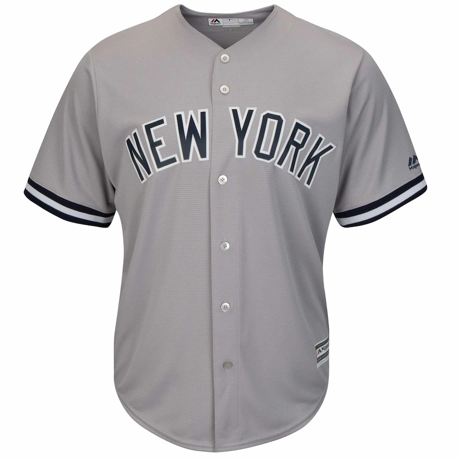 Alternative view of Giancarlo Stanton New York Yankees Majestic Big And Tall Alternate Cool Base Replica Player Jersey - Gray