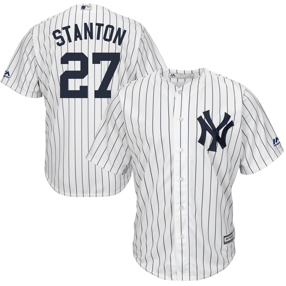 Giancarlo Stanton New York Yankees Majestic Cool Base Player Jersey - White Color