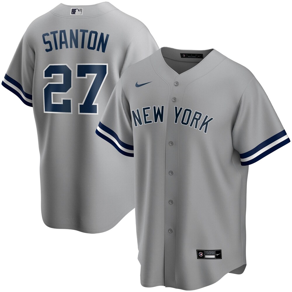 Giancarlo Stanton New York Yankees Road 2020 Player Name Jersey - Gray