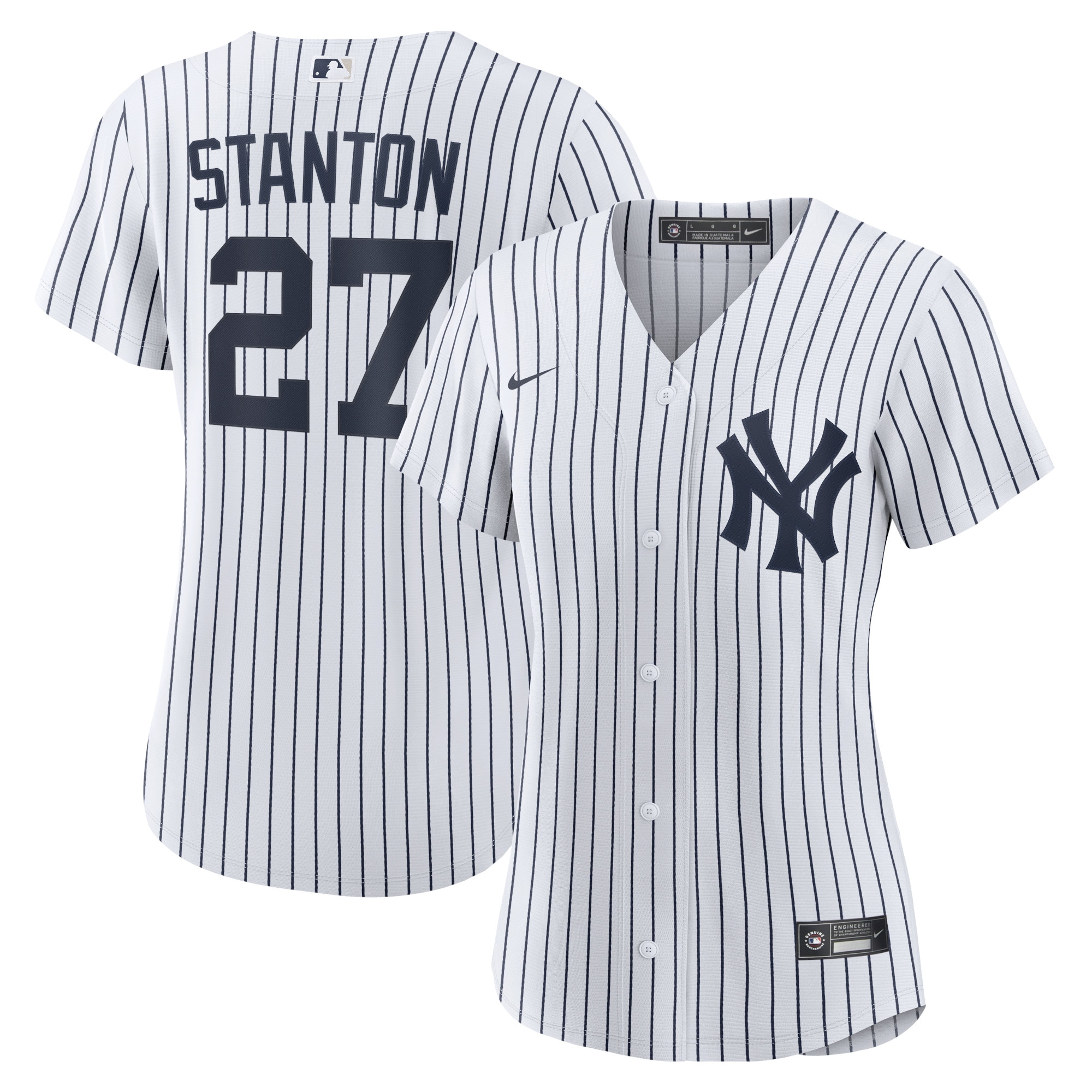 Giancarlo Stanton New York Yankees Women’s Home Replica Player Jersey – White