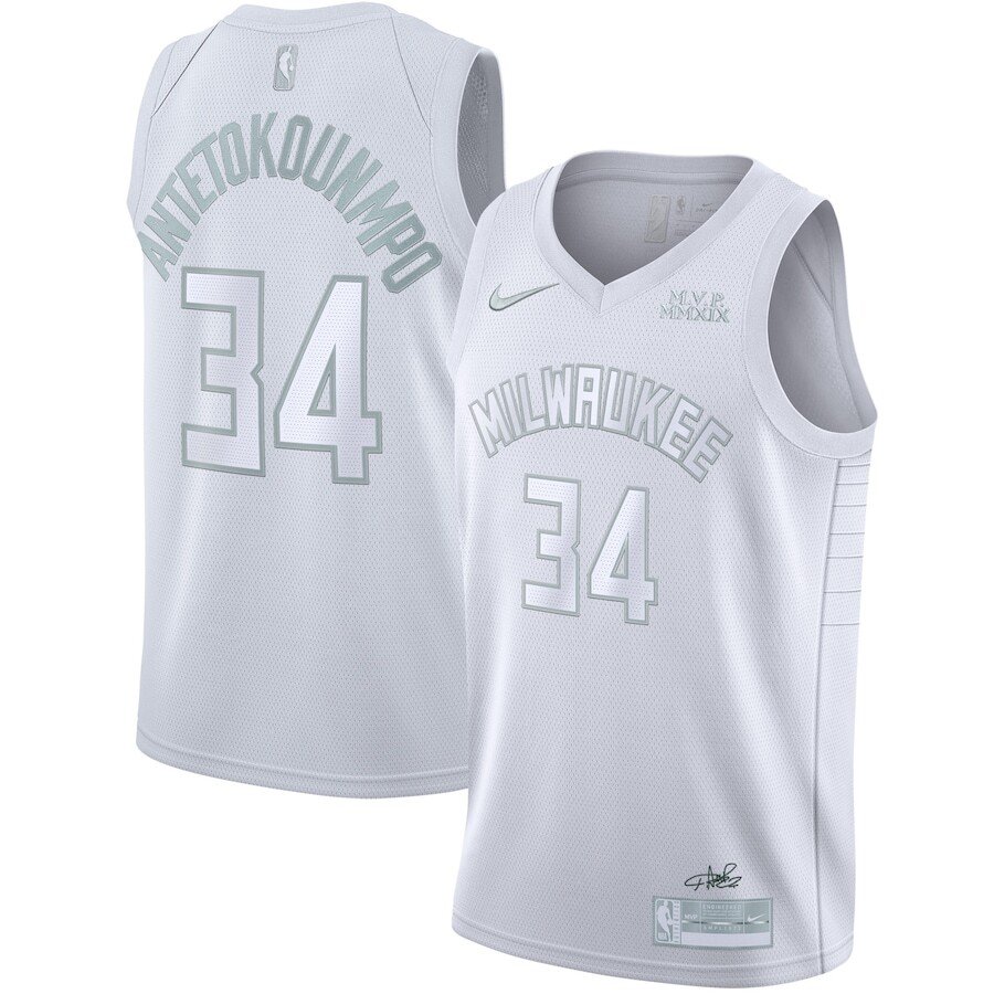Giannis Antetokounmpo Milwaukee Bucks Mvp Authentic Performance Jersey - White