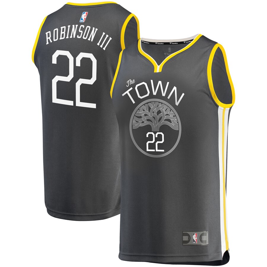 Glenn Robinson Iii Golden State Warriors Fanatics Branded Fast Break Replica Player Jersey Black - Statement Edition