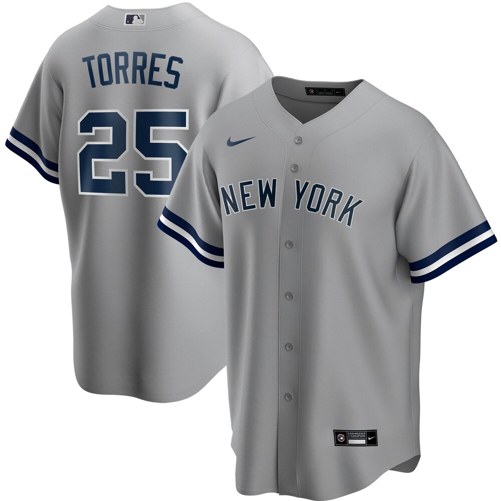 Gleyber Torres New York Yankees Road 2020 Player Name Jersey - Gray