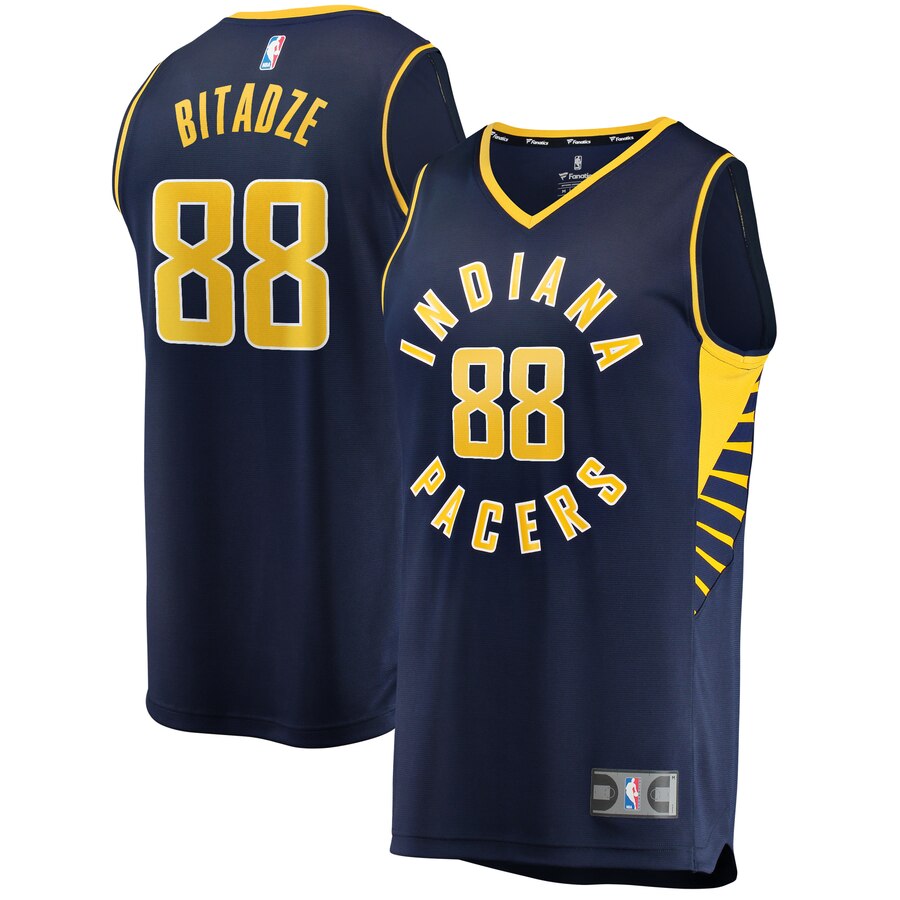 Goga Bitadze Indiana Pacers Fanatics Branded Fast Break Player Replica Jersey - Icon Edition - Navy