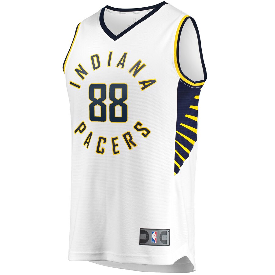 Alternative view of Goga Bitadze Indiana Pacers Fanatics Branded Fast Break Player Replica Jersey – Association Edition – White