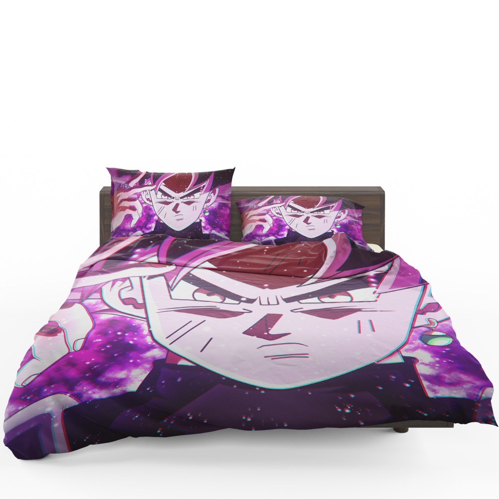 Goku Black Super Saiyan Rose Bedding Set - Custom Bedding Set