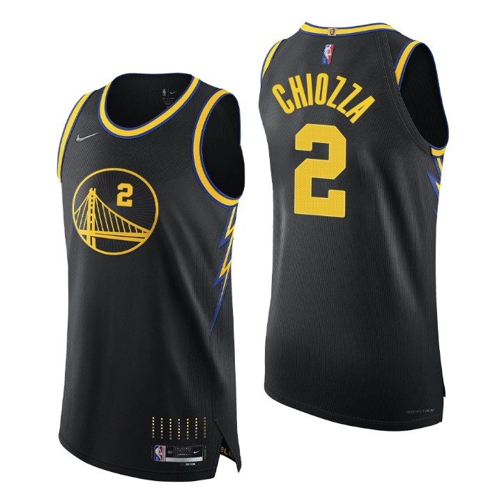 Golden State Warriors 2021-22 Nba 75th Chris Chiozza Authentic Jersey City