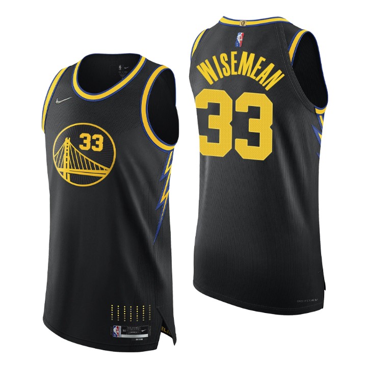 Golden State Warriors 2021-22 Nba 75th James Wiseman Authentic Jersey City