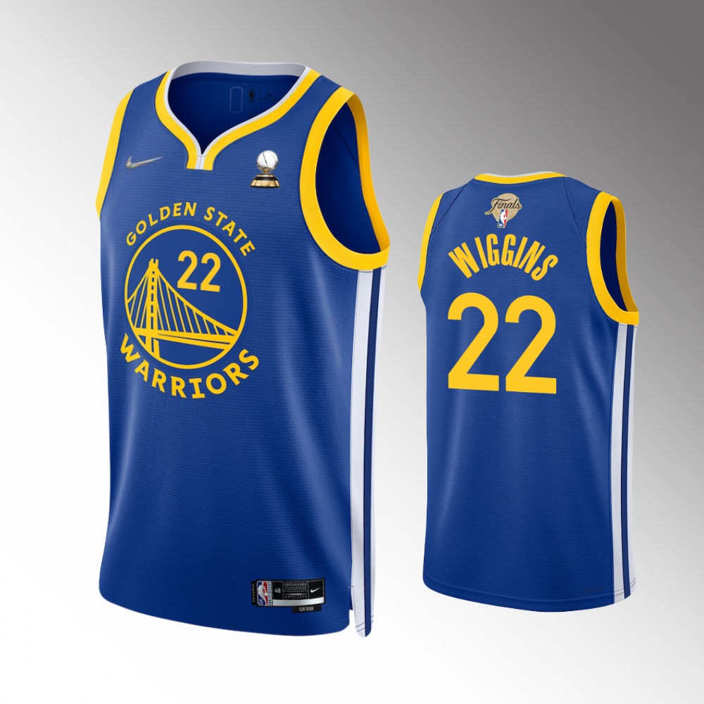Golden State Warriors 2022 Western Conference Champions Andrew Wiggins Royal Icon Edition Swingman Jersey