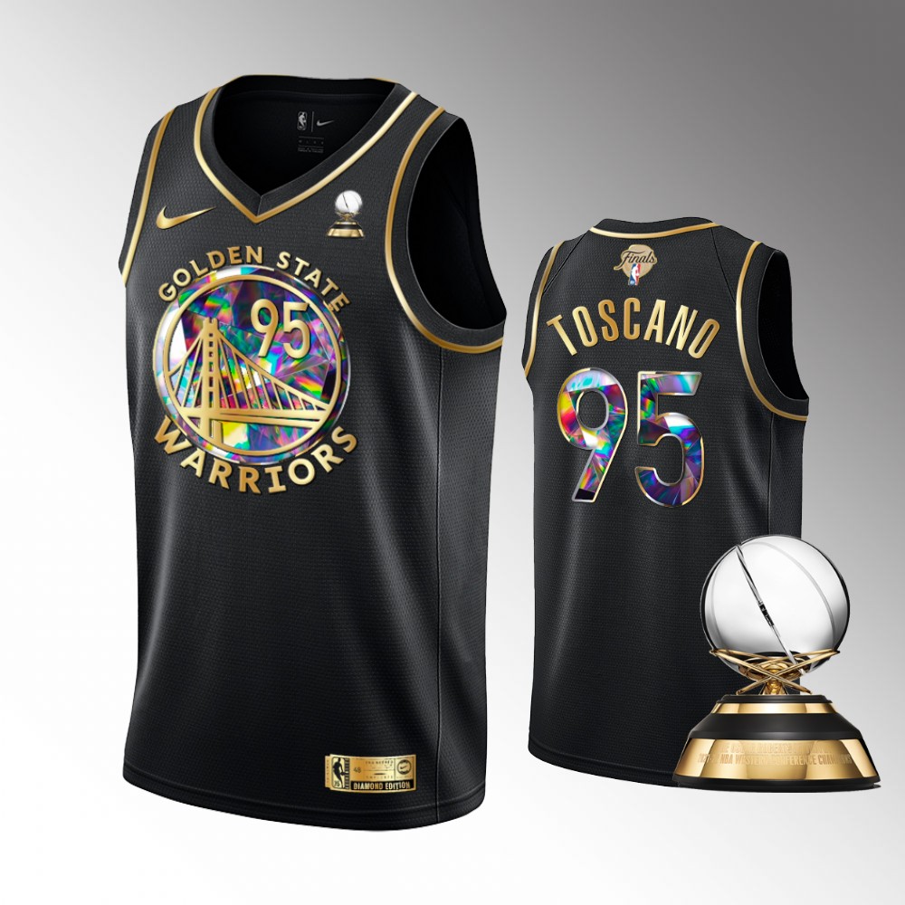 Golden State Warriors 2022 Western Conference Champions Juan Toscano-anderson Black Diamond Edition Jersey