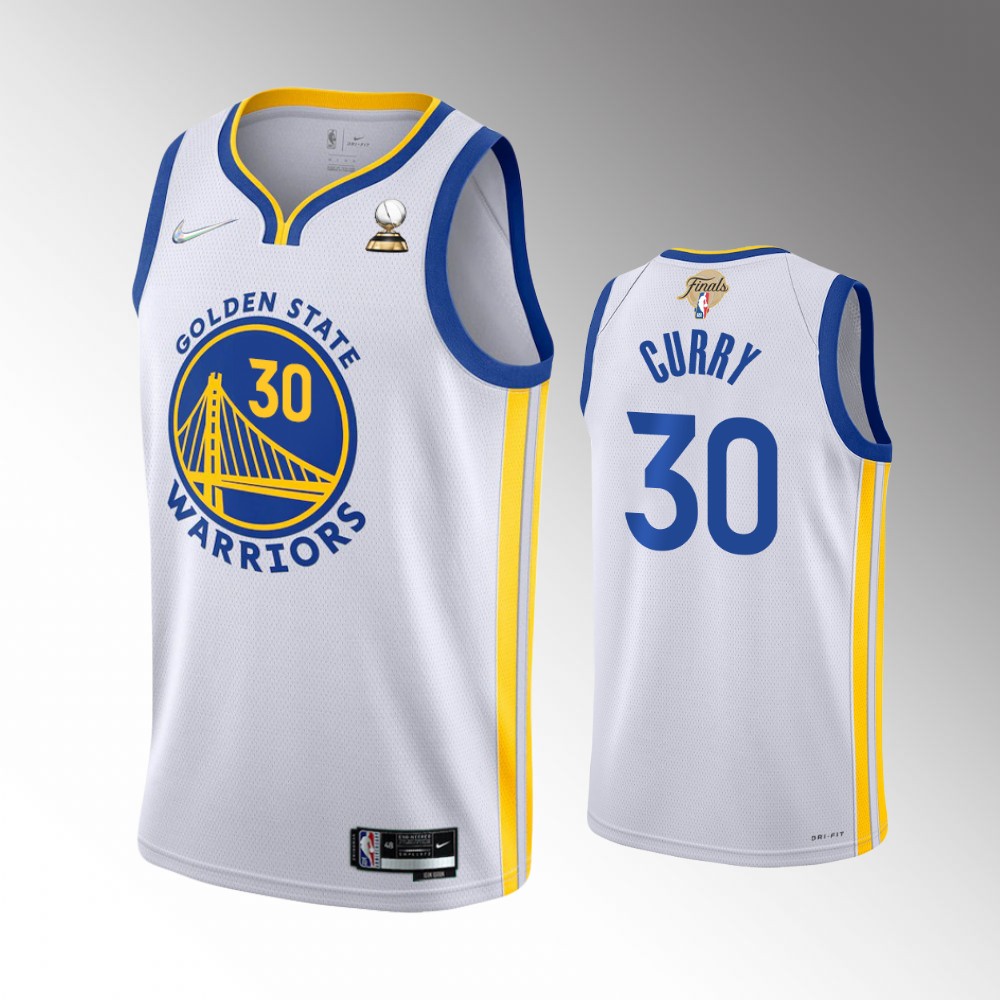 Golden State Warriors 2022 Western Conference Champions Stephen Curry White Association Edition Swingman Jersey
