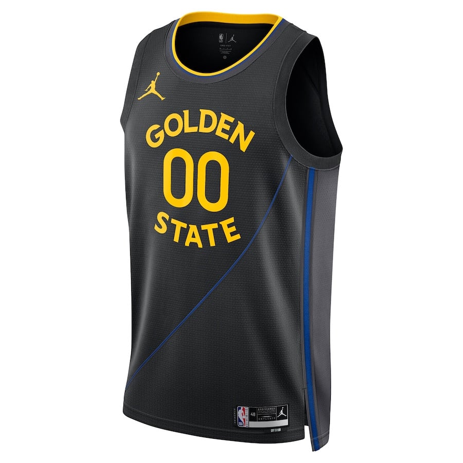 Alternative view of Golden State Warriors 2024/25 Unisex Swingman Custom Jersey - Statement Edition - Black - JS713 