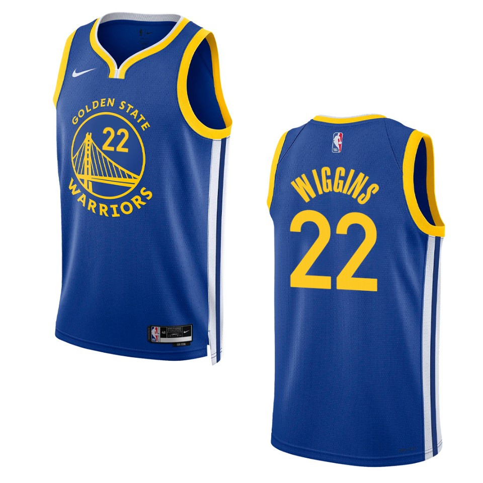 Golden State Warriors Andrew Wiggins 2022-23 Icon Edition Royal Swingman Jersey