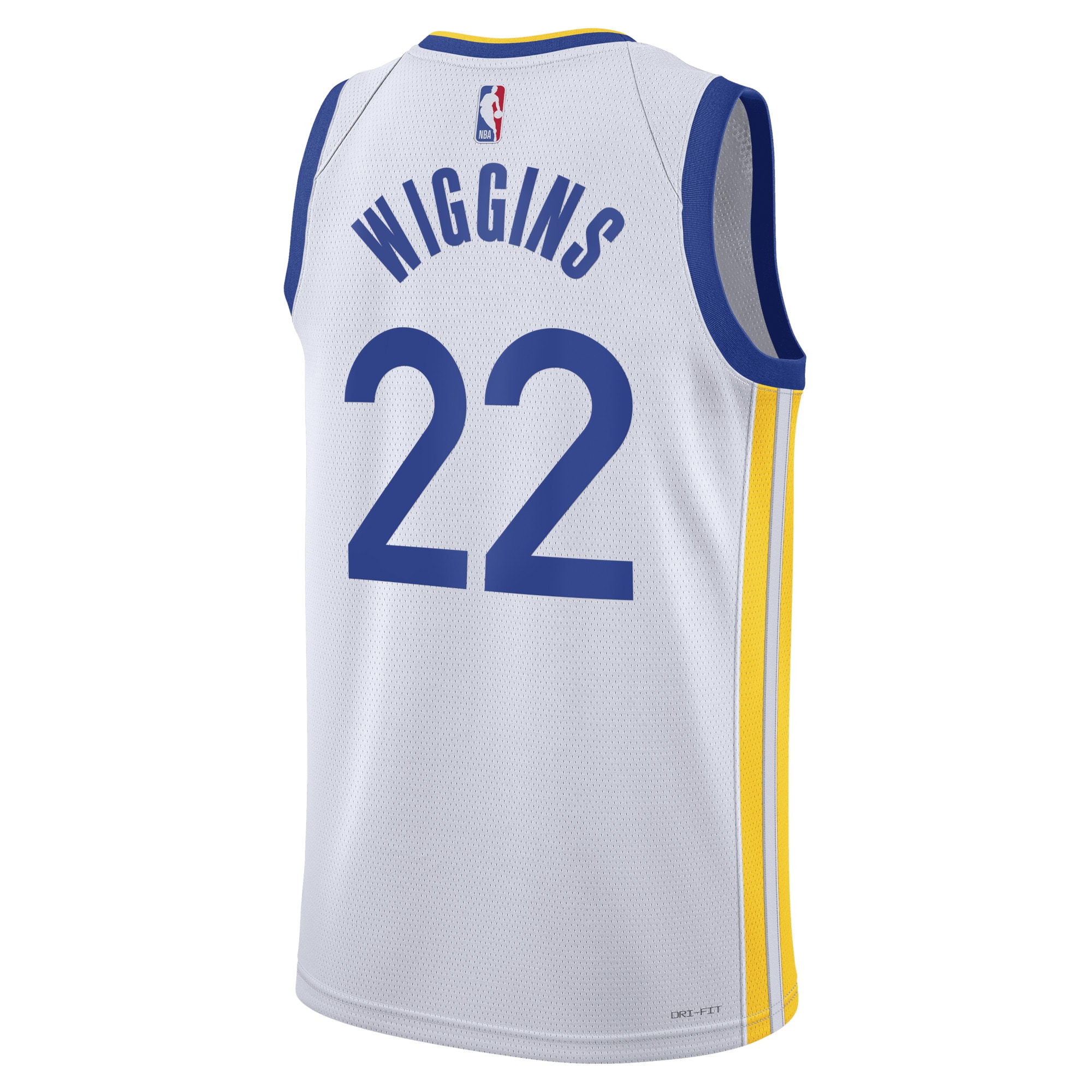 Alternative view of Golden State Warriors Association Edition Swingman Jersey - White - Andrew Wiggins - Unisex - JS589 