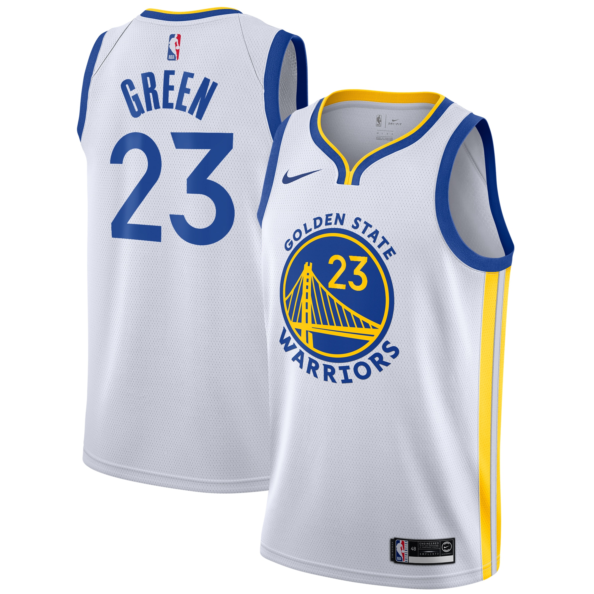Golden State Warriors Association Edition Swingman Jersey - White - Draymond Green - Youth - JS263 