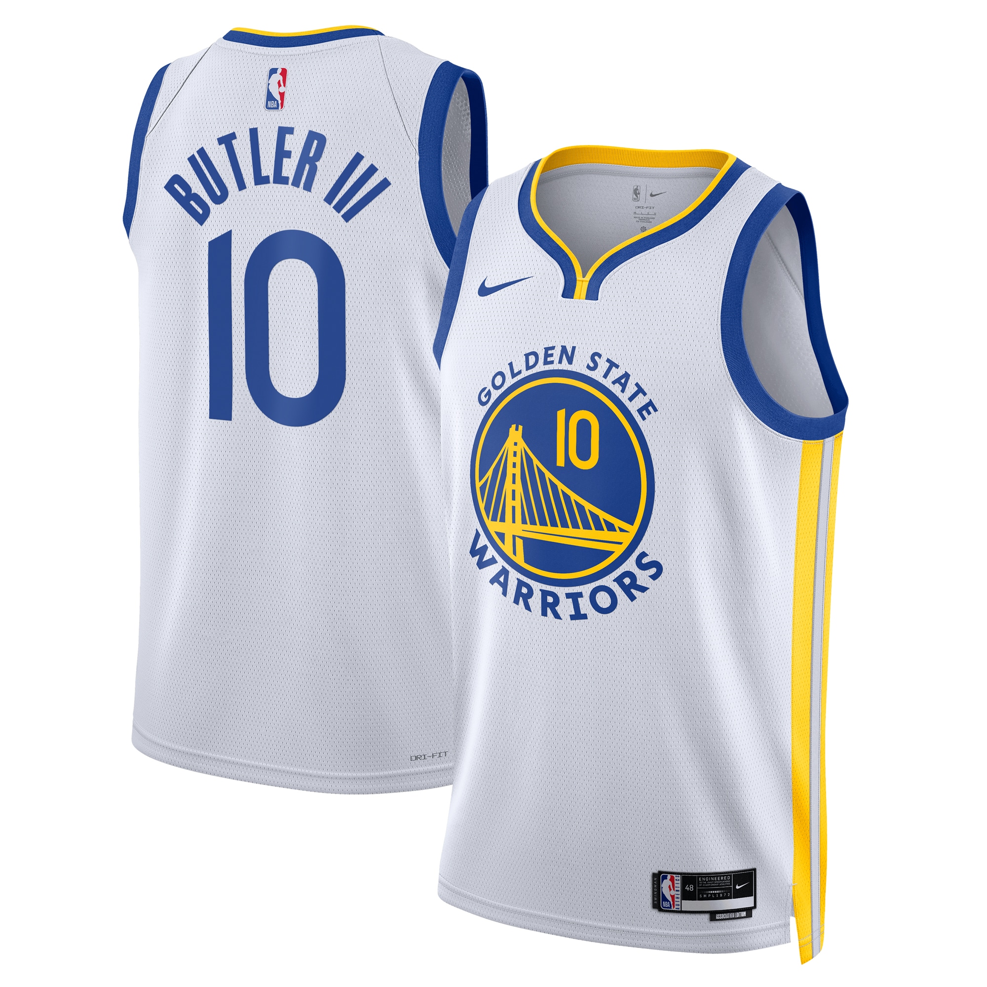 Golden State Warriors Association Edition Swingman Jersey - White - Jimmy Butler III - Unisex - JS518 
