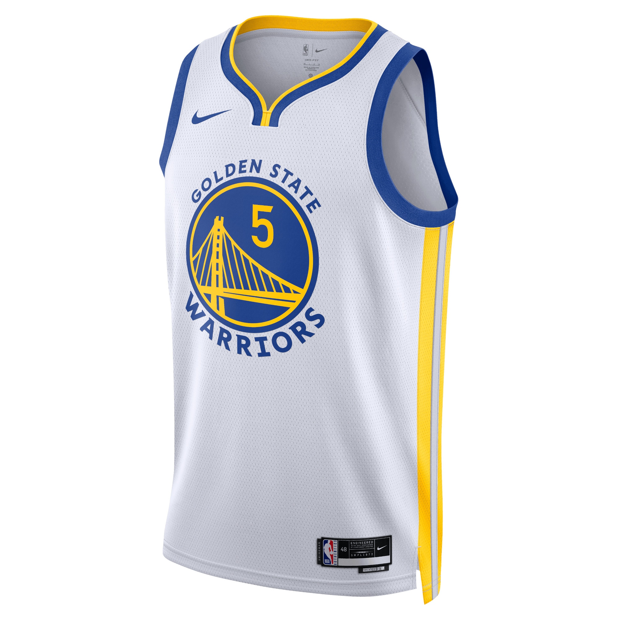 Golden State Warriors Association Edition Swingman Jersey - White - Kevon Looney - Unisex - JS763 
