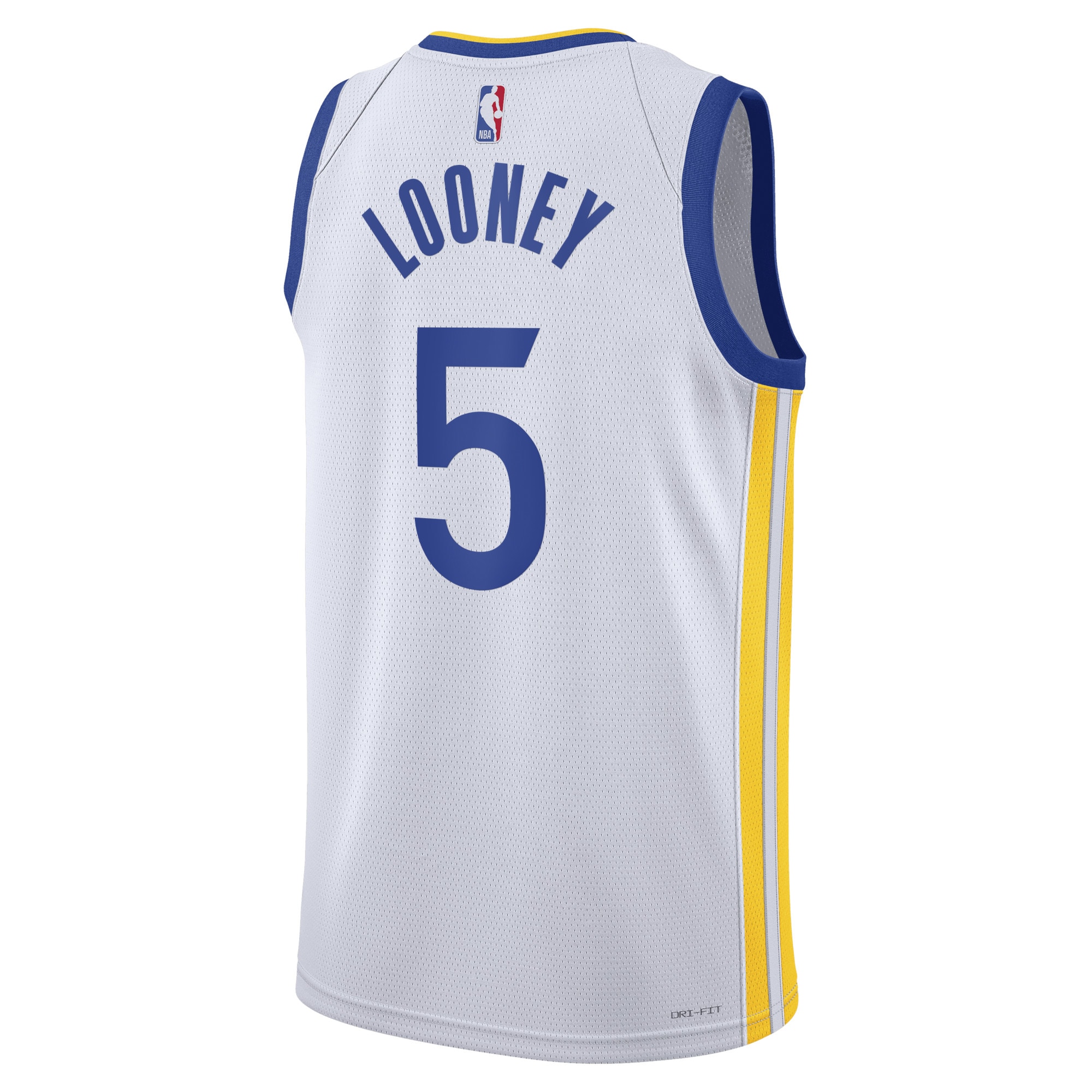 Alternative view of Golden State Warriors Association Edition Swingman Jersey - White - Kevon Looney - Unisex - JS763 