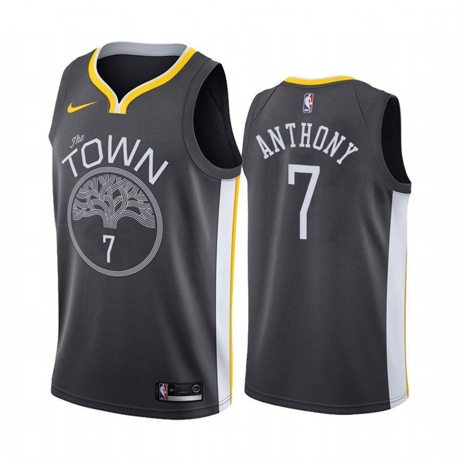 Golden State Warriors Carmelo Anthony 7 City Men's Jersey - JS780 