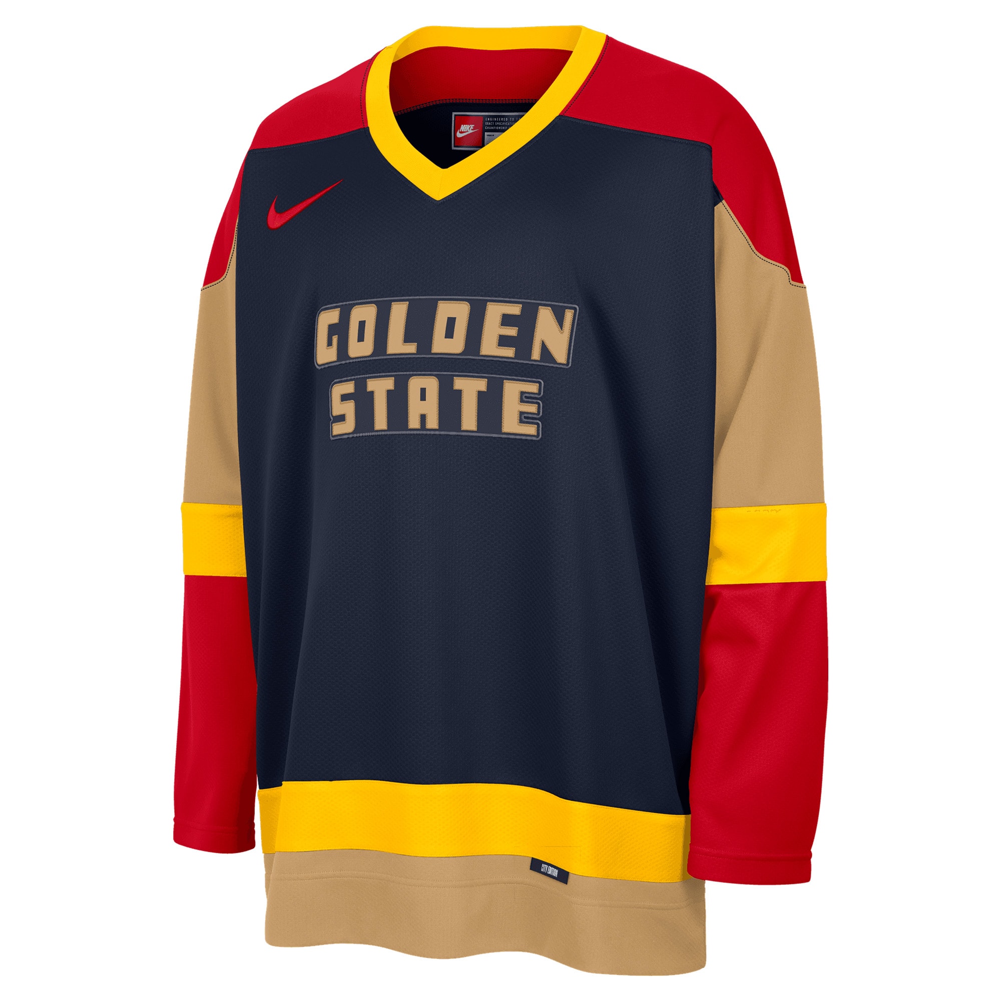 Alternative view of Golden State Warriors City Edition Hockey Jersey - Mens - JS900 